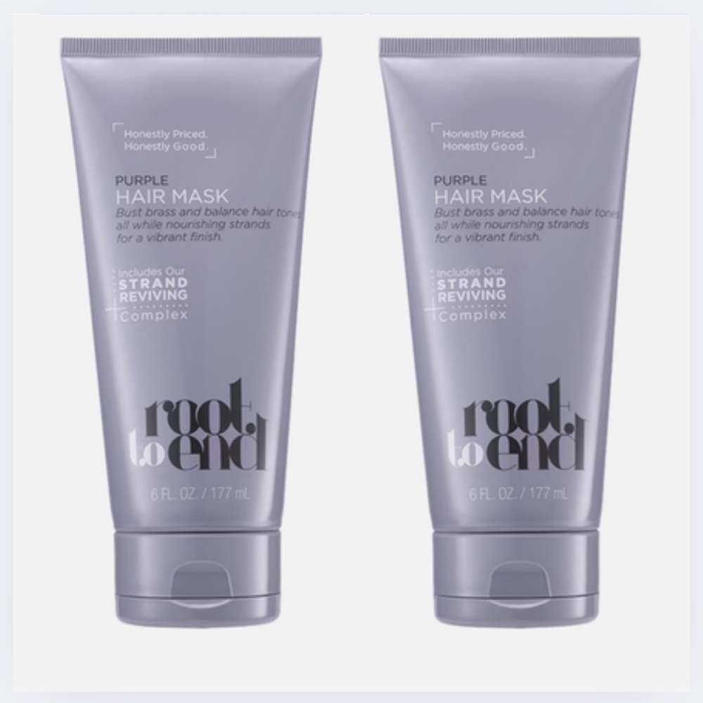 ROOT TO END Purple Hair Mask Set Of 2